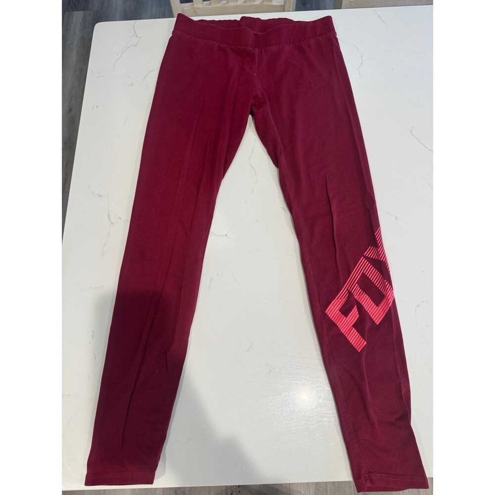 Maroon Fox Outdoor Leggings - Size S